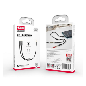 2v1 avdio adapter XO NB-R197 3,5 mm jack M- 2x 3,5 mm jack Ž 0.23m - Image 5
