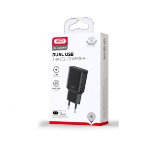 Polnilec za telefon XO L92C 2xUSB 2,4A črn - Image 3