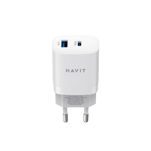 Polnilec za telefon HAVIT UC30 1x USB QC, 1x USB-C PD 33W črn - Image 1