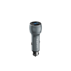 Polnilec za avto HAVIT H214 2x USB siv - Image 1
