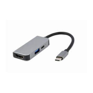 Adapter USB-C 3-v-1 USB, HDMI, PD - Image 1