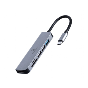 Adapter USB-C 6-v-1 3xUSB, HDMI, čitalnik kartic - slika 1