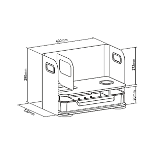 Namizni organizator s Qi polnilno postajo ErgoOffice ER-441 - slika 9