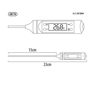 Termometer za hrano GreenBlue GB178 - slika 7