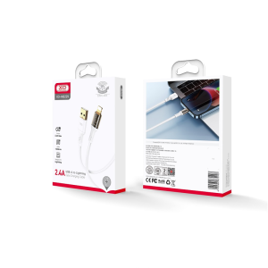 Kabel XO USB-A na 8-pin Lightning NB229 2.4A 1m bel - Image 2