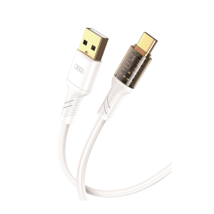 Kabel XO USB-A na USB-C NB229 2.4A 1m bel - slika 1