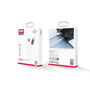 Kabel XO USB-A na USB-C NB229 2.4A 1m bel - slika 2