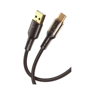Kabel XO USB-A na USB-C NB229 2.4A 1m črn - slika 1
