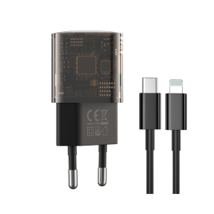 Polnilec za telefon XO CE05 30W QC, PD + kabel 8-pin Lightning - slika 1