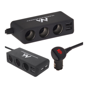Polnilec za avto Maclean MCE117 3x 12V, 4x USB - Image 4