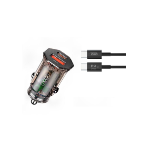 Polnilec za avto XO CC50 QC, PD + USB-C kabel - Image 1