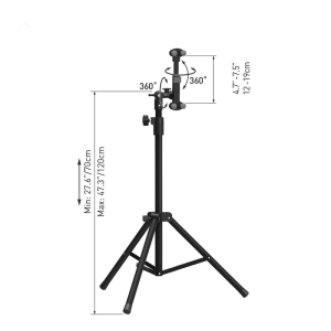 Stojalo za tablico Tripod 4-12'' TFSD100BK - Image 7