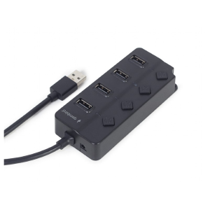 USB razdelilnik s stikalom 4-vrata UHB-U2P4P-01 - slika 2