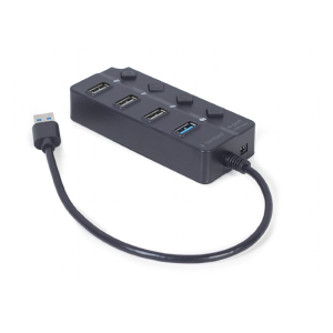 USB razdelilnik s stikalom 4-vrata UHB-U3P1U2P3P-01 - slika 2