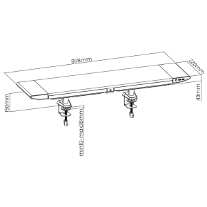 Gaming podstavek za monitor MyWall HT 44L - slika 8