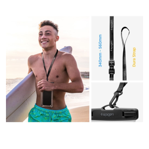 Univerzalna vodoodporna torbica za telefon Spigen A610 prozoren - slika 6