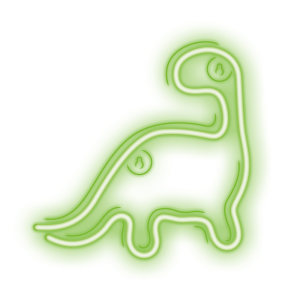 Neon LED luč - dinozaver - slika 1