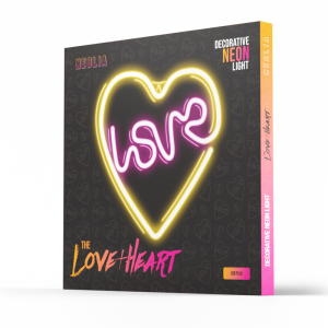 Neon LED luč - napis love v srcu - slika 2