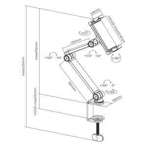 Nosilec za tablico MyWall HT 33L - slika 9