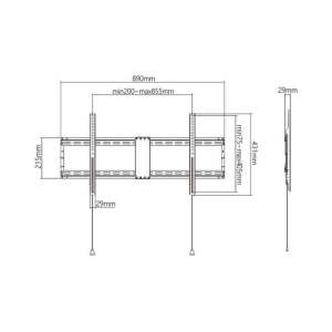 Nosilec za LCD TV WM-90F-01 43"-90" - slika 2