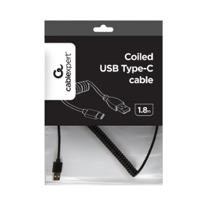 Spiralni kabel USB-A na USB-C 1,8m - slika 3