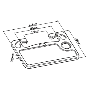 Miza za na avtomobilski volan Maclean MC-928 - slika 8