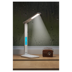 Namizna LED svetilka z zaslonom in brezžičnim polnjenjem MT222 - slika 8