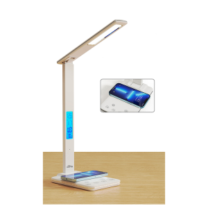 Namizna LED svetilka z zaslonom in brezžičnim polnjenjem MT222 - slika 9