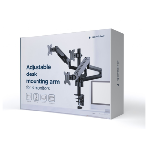 Nosilec za tri monitorje MA-DA3-01 17”-27” - slika 13