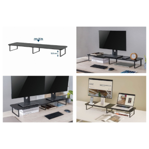 Podstavek za dva monitorja Gembird MS-TABLE2-01 - slika 9