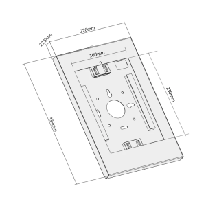 Nosilec za tablico Maclean MC-474W beli - slika 8