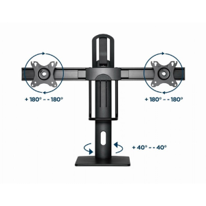 Nosilec za dva monitorja MS-D2-01 17" - 27" - slika 11