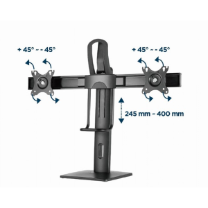 Nosilec za dva monitorja MS-D2-01 17" - 27" - slika 10