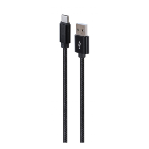 Kabel Cablexpert USB na USB-C 1,8m črn - slika 1