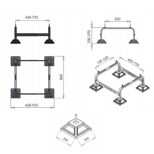 Podstavek za klime in TČ MINI FF-755 - slika 6