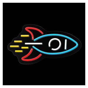 Neon LED luč - Raketa - slika 2