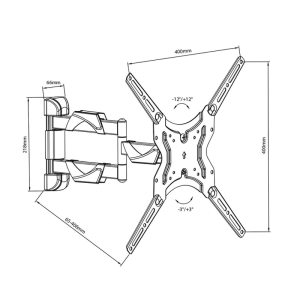 Nosilec za LCD TV Maclean MC-743 13"-50" - slika 4