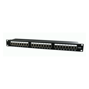 Patch panel CAT5E 24-portov, zaščiten, 1U