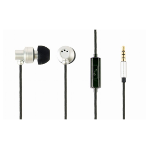 Slušalke z mikrofonom GMB Audio "Paris" srebrne - slika 1