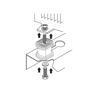 Vzmetni blažilci vibracij HELIBLOCK do 55kg - slika 2