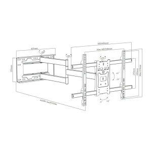 Nosilec za LCD TV Maclean MC-985 37''- 70'' - slika 8