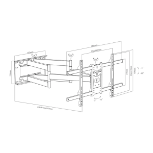 Nosilec za LCD TV Maclean MC-986 37''- 70'' - slika 7