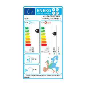 Klimatska naprava Midea stropno / talna 7.0 kW - slika 4