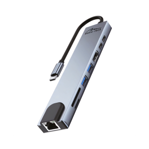 Adapter USB-C 8-v-1 Media-Tech MT5046 - slika 1