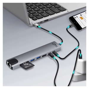 Adapter USB-C 8-v-1 Media-Tech MT5046 - slika 3
