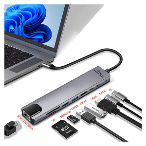 Adapter USB-C 8-v-1 Media-Tech MT5046 - slika 4