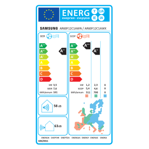 Klimatska naprava Samsung Comfort S2 AR60F12C1AWNEU/XEU 3,5 kW - slika 9