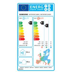 Klimatska naprava Samsung Avant Black S2 AR70F09C1ABNEU/XEU 2,5 kW - slika 7