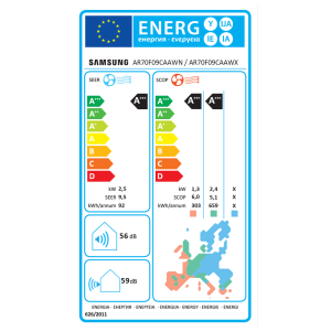 Klimatska naprava Samsung Elite S2 AR70F09CAAWNEU/XEU 2,5 kW - slika 9