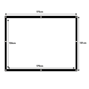 Projekcijsko platno Maclean MC-166 175 x 131 cm - slika 9